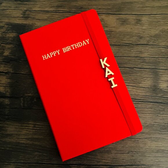 NEW Moleskine Happy Birthday Dotted Hardcover Notebook Red 5" x 8.25" - Picture 1 of 4